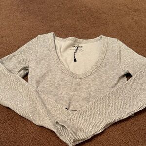Garage Women's Light Gray Long Sleeve Top